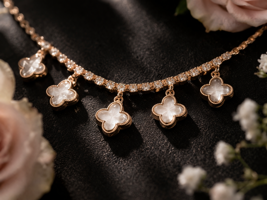 Clover Luxe Cascade Necklace