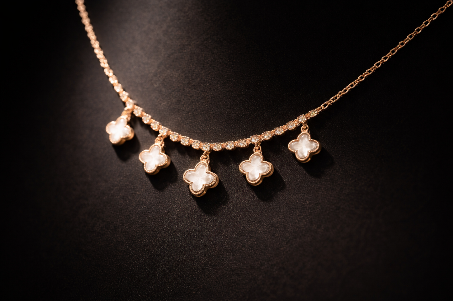 Clover Luxe Cascade Necklace