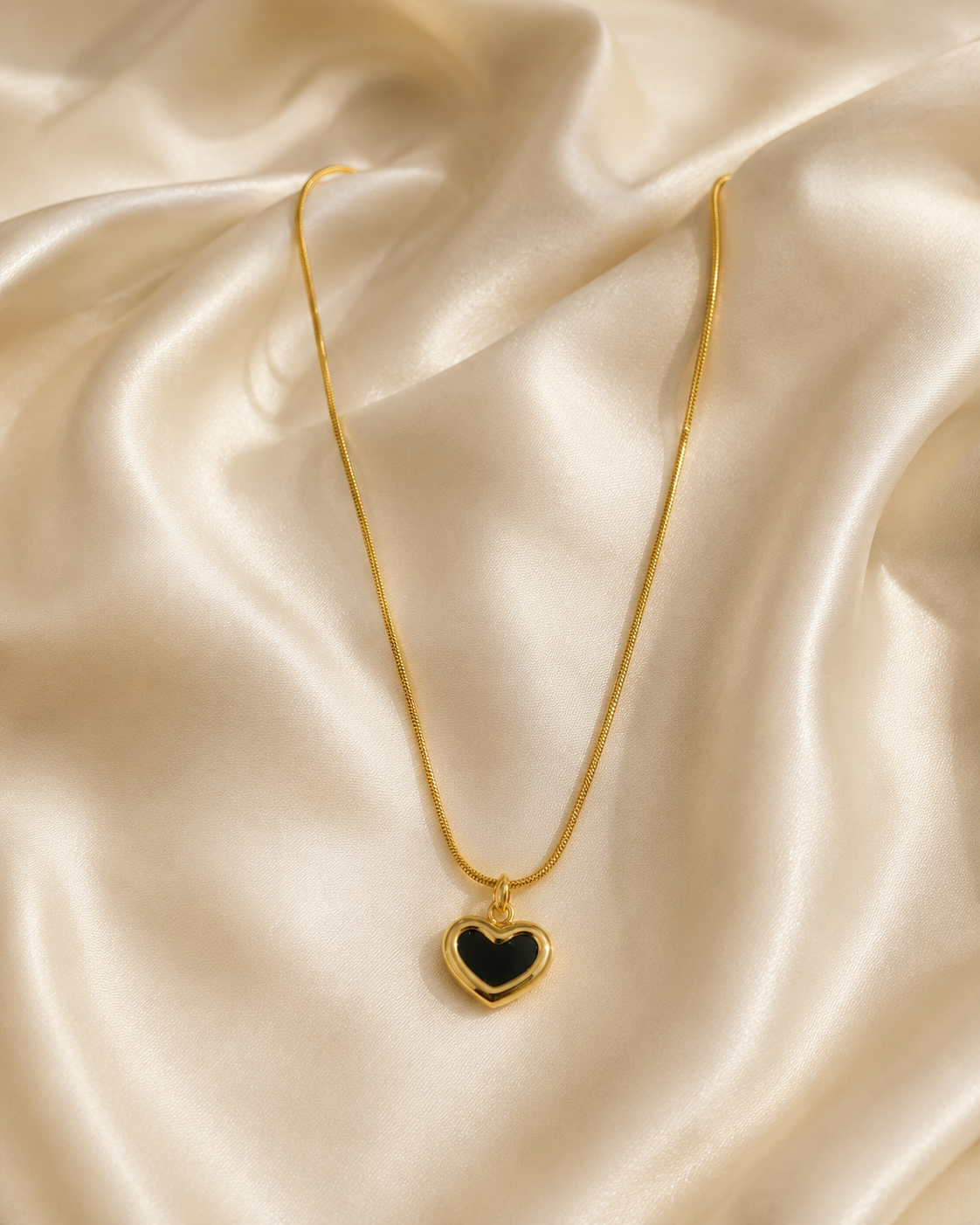 Midnight Heart Pendant Necklace