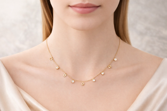 Celestial Spark Charm Necklace