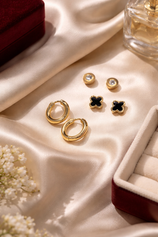 Everyday Gold Essentials Earring Set