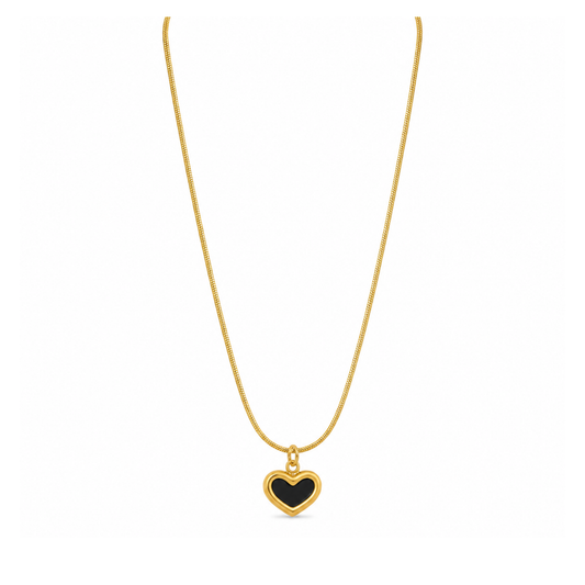 Midnight Heart Pendant Necklace