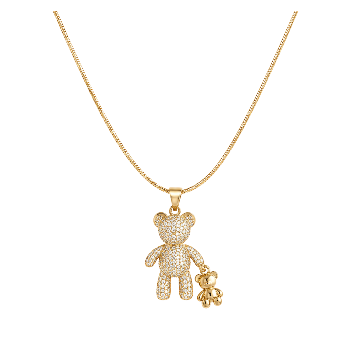 Teddy Charm Pendant Necklace