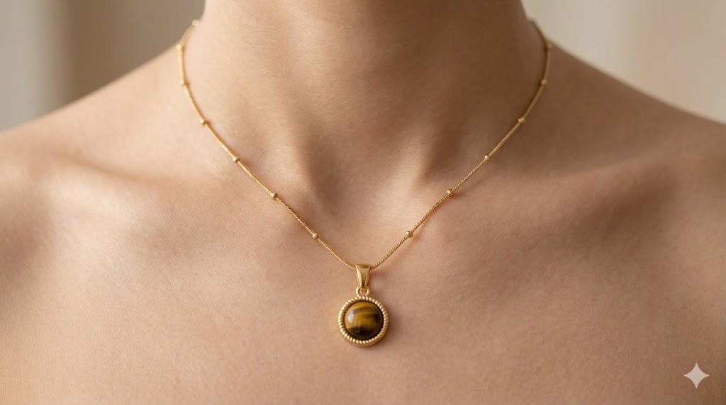 Golden Earthstone Necklace