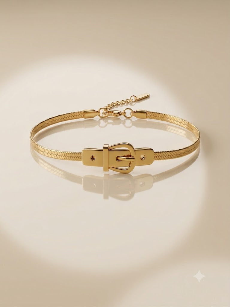 Golden Grace Buckle Bracelet