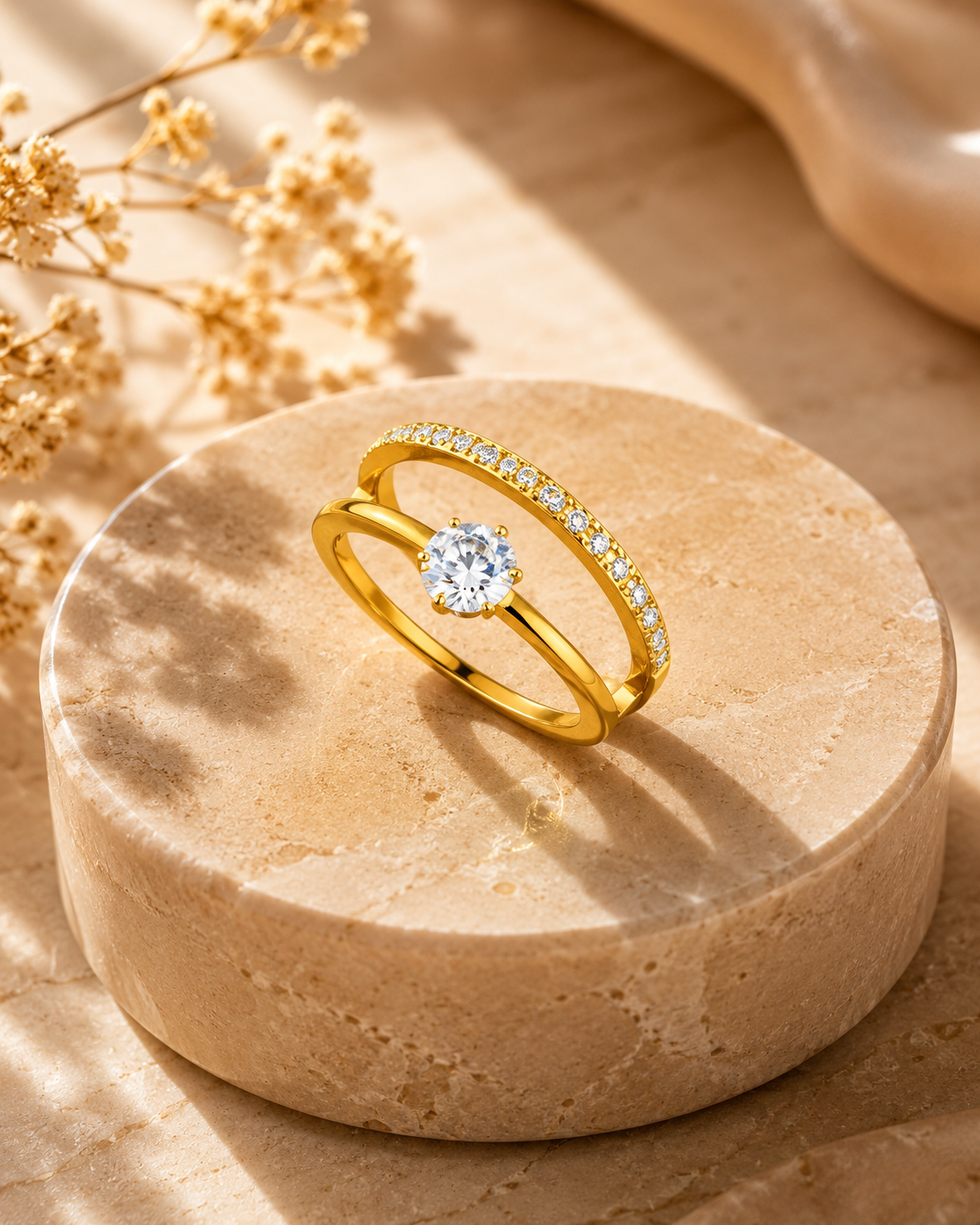 Celestial Solitaire Ring