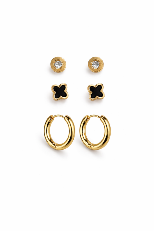 Everyday Gold Essentials Earring Set