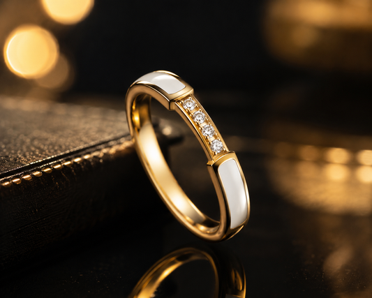Ivory Grace Crystal Ring