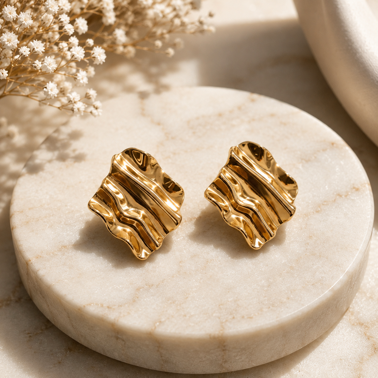 Aurora Ripple Statement Studs