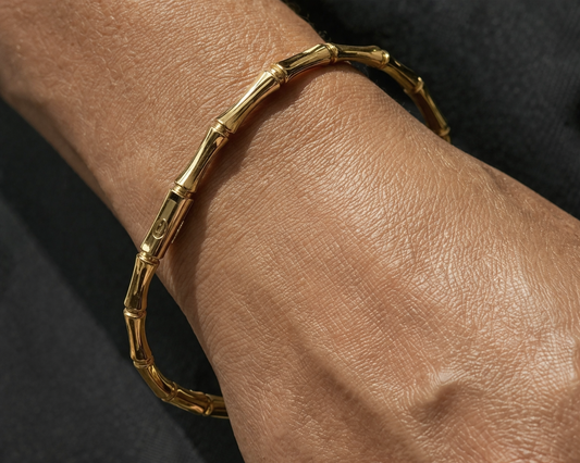 Bamboo Link Gold-Tone Luxe Bracelet