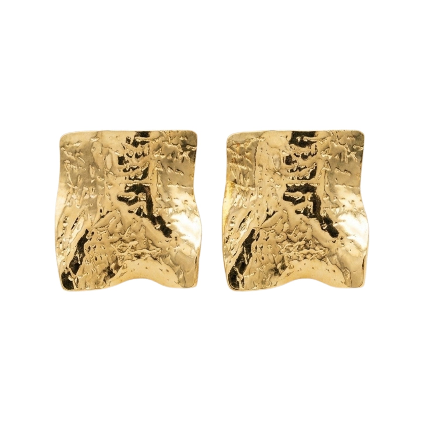 Molten Gold Statement Studs