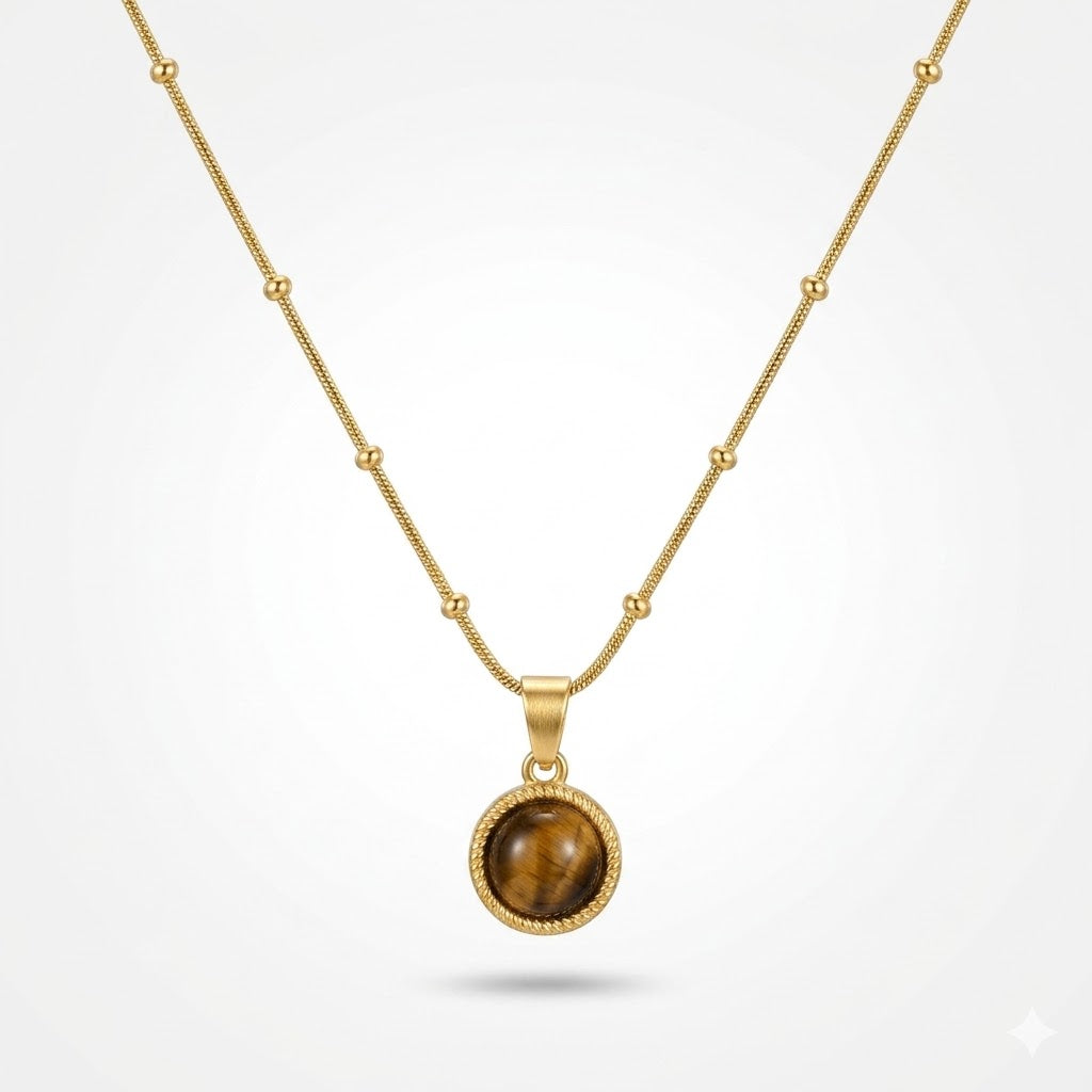 Golden Earthstone Necklace
