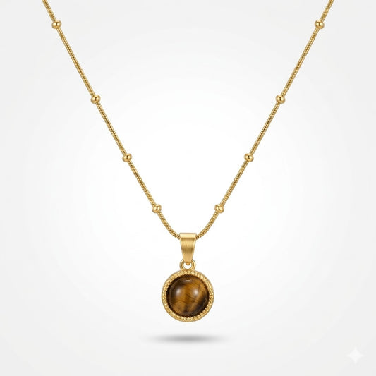 Golden Earthstone Necklace