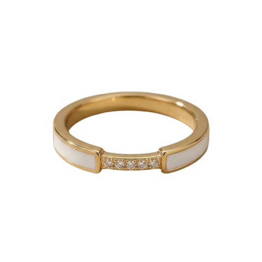 Ivory Grace Crystal Ring