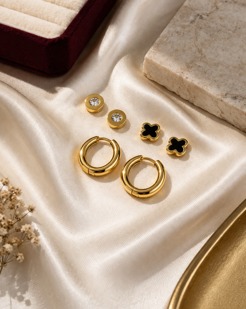 Everyday Gold Essentials Earring Set