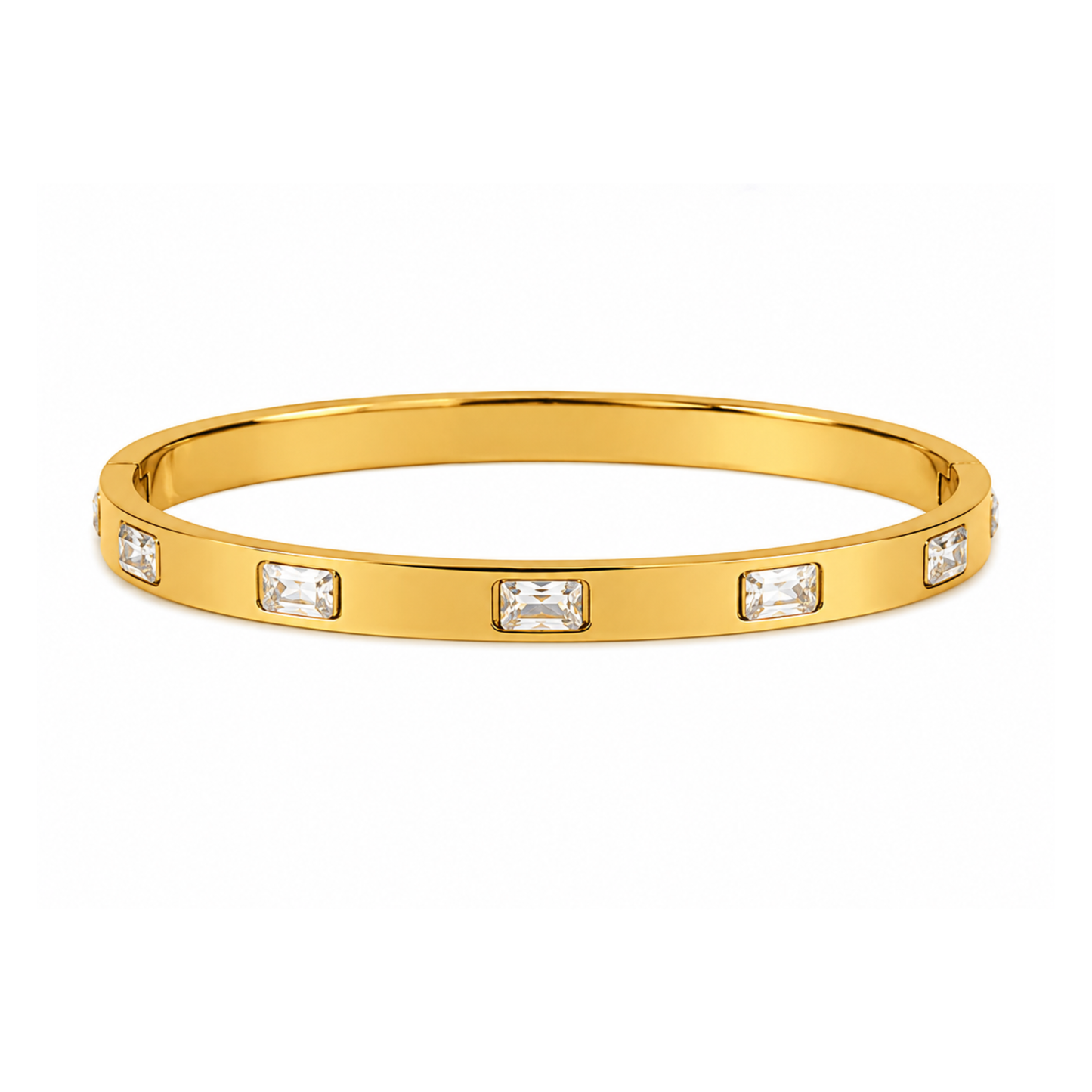 Celeste Baguette Crystal Bangle