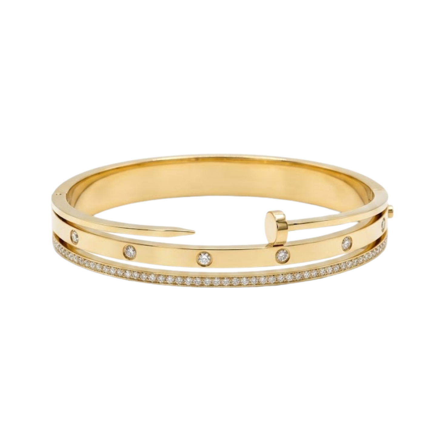 Celestial Nail Crystal Bangle