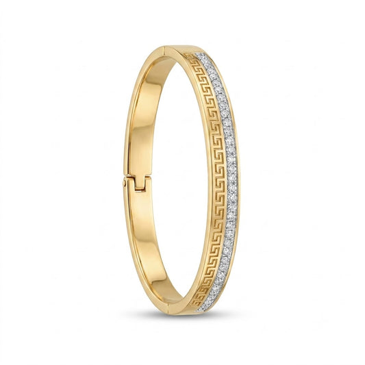 Regal Greca Crystal Bangle