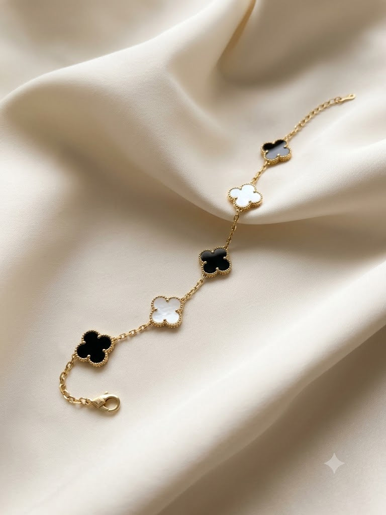 Noir Blossom Charm Bracelet