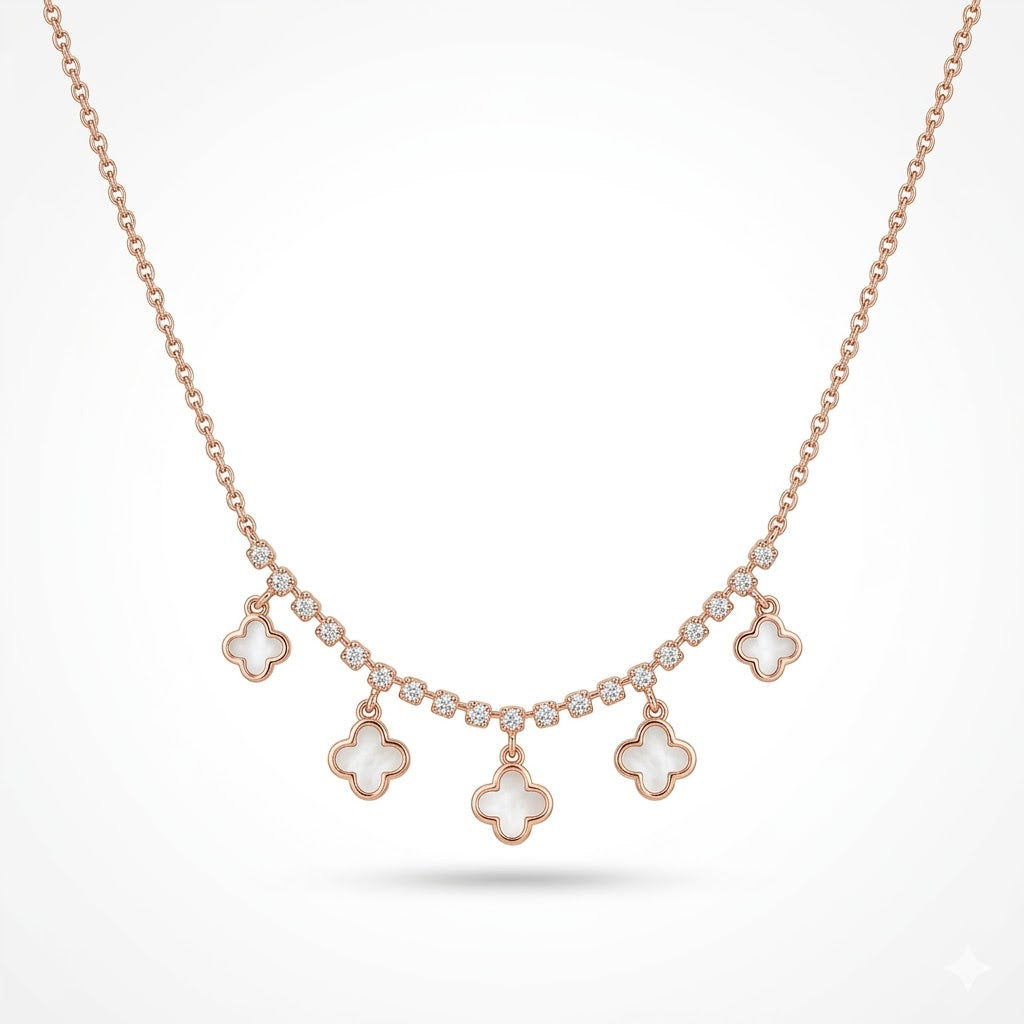 Clover Luxe Cascade Necklace