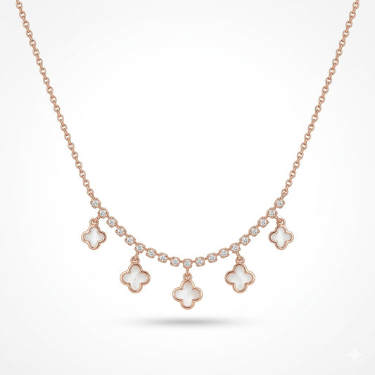Clover Luxe Cascade Necklace