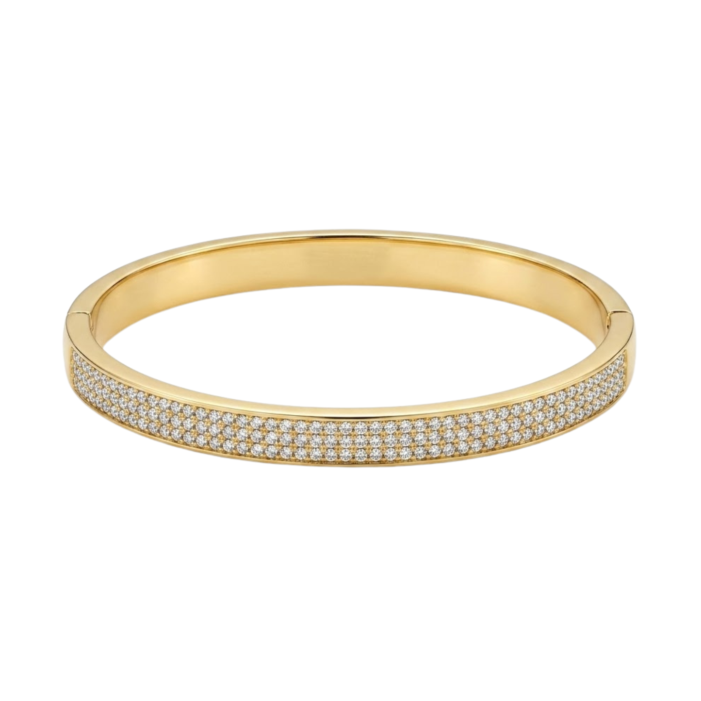 Golden Radiance Pavé Bangle Bracelet