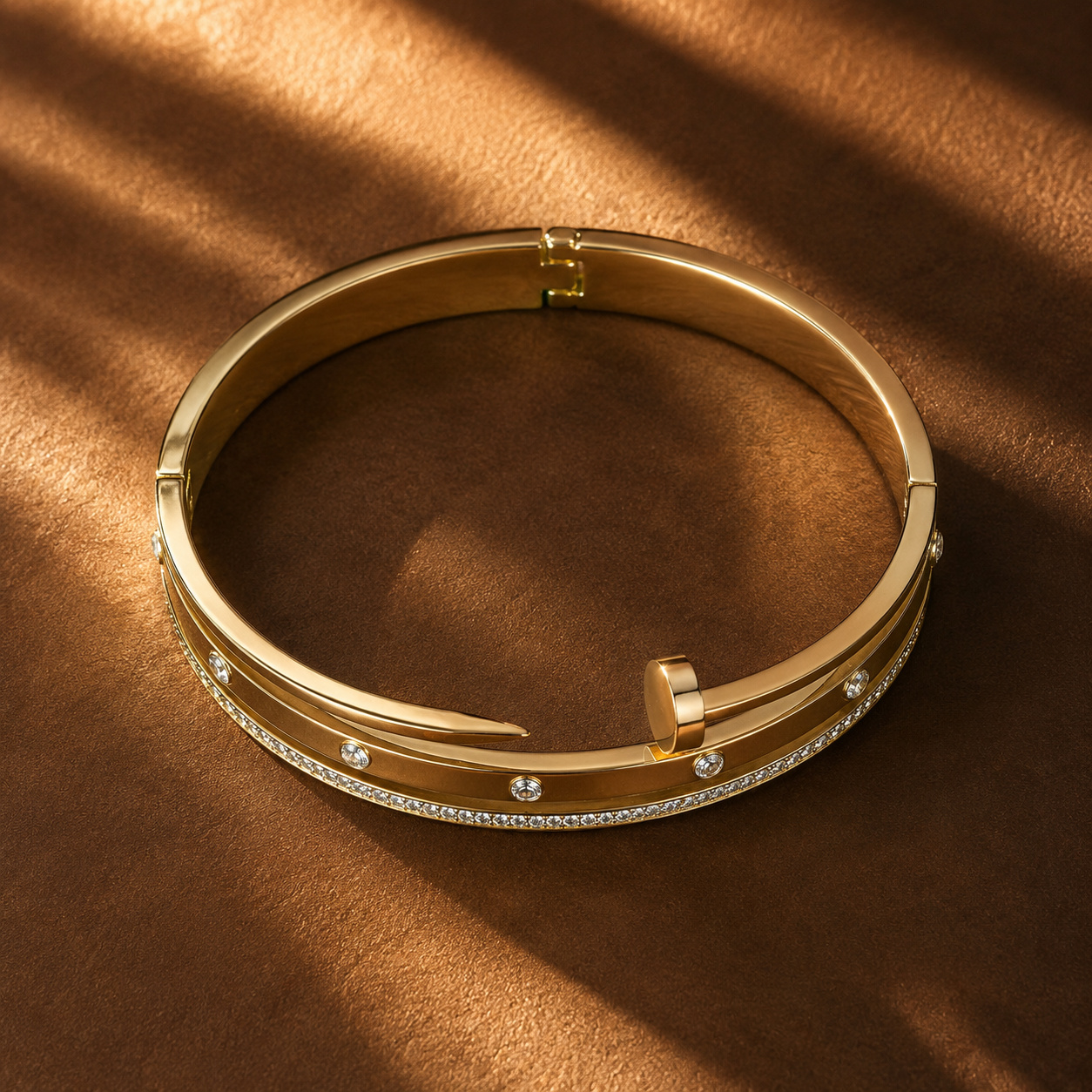 Celestial Nail Crystal Bangle