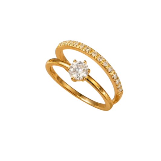 Celestial Solitaire Ring