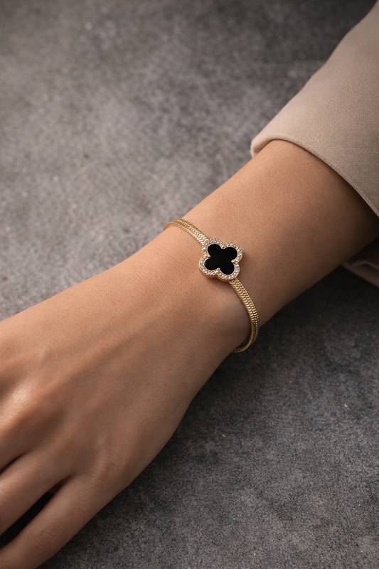 Noir Clover Luxe Bracelet