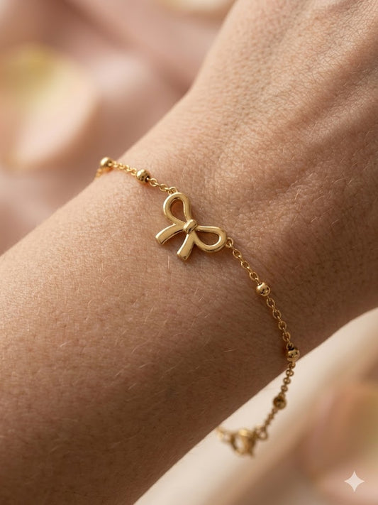 Gold Bow Bracelet
