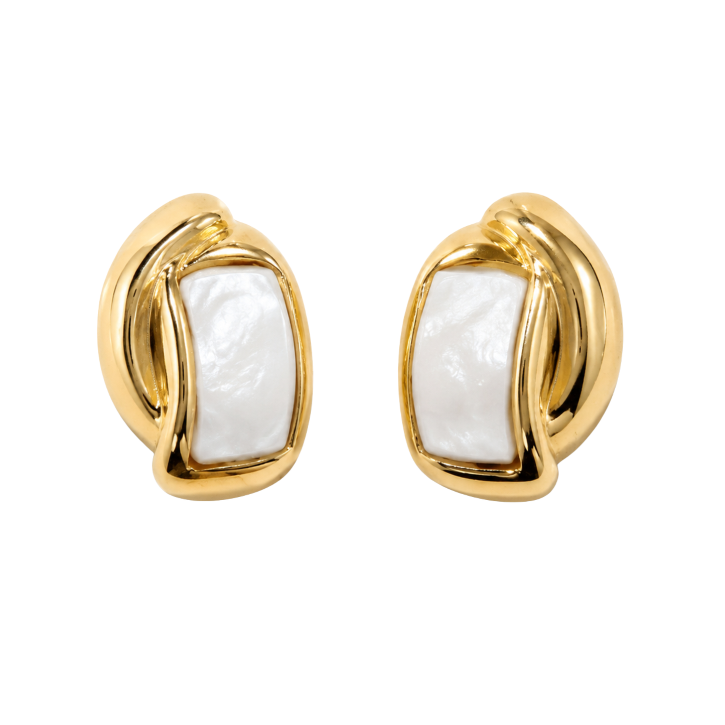 Ivory Embrace Statement Earrings