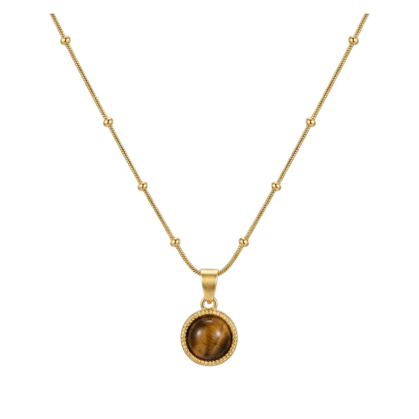 Golden Earthstone Necklace
