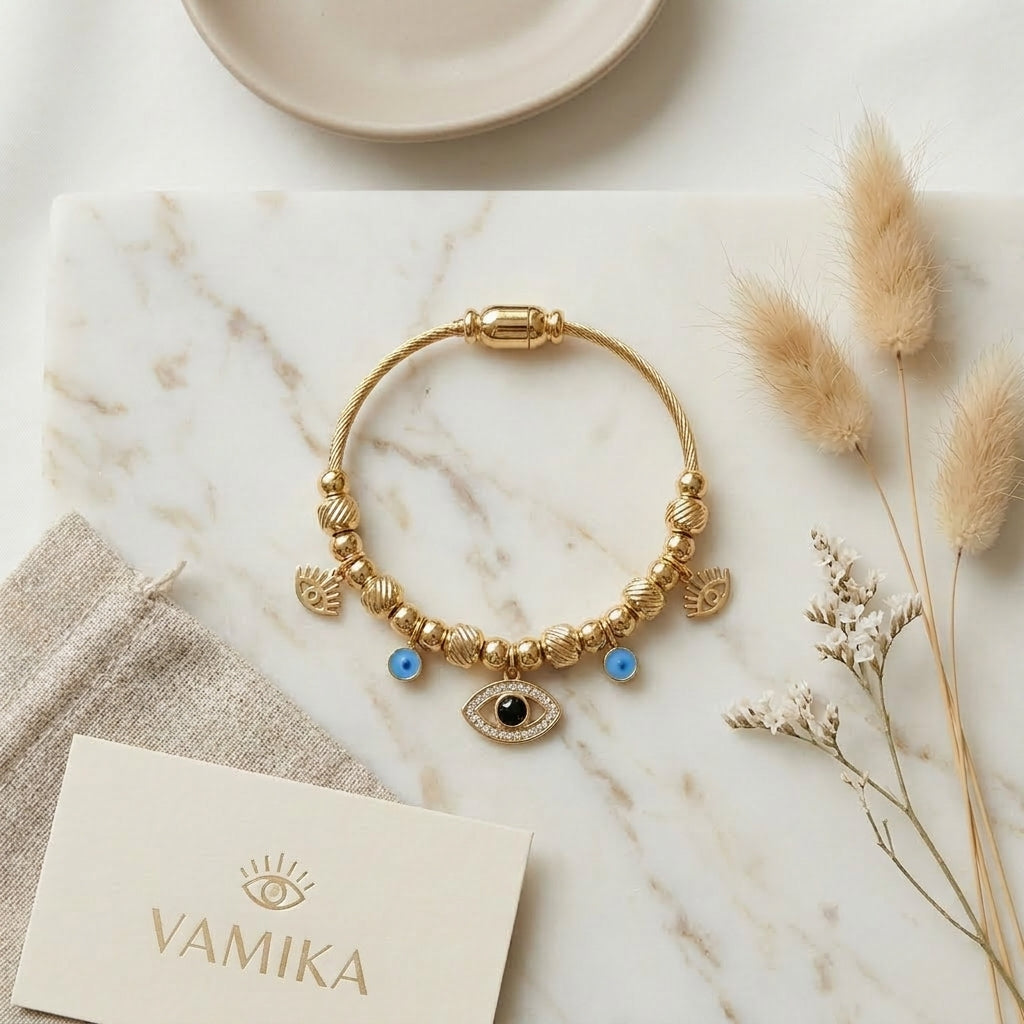 Evil Eye Charm Luxe Bracelet