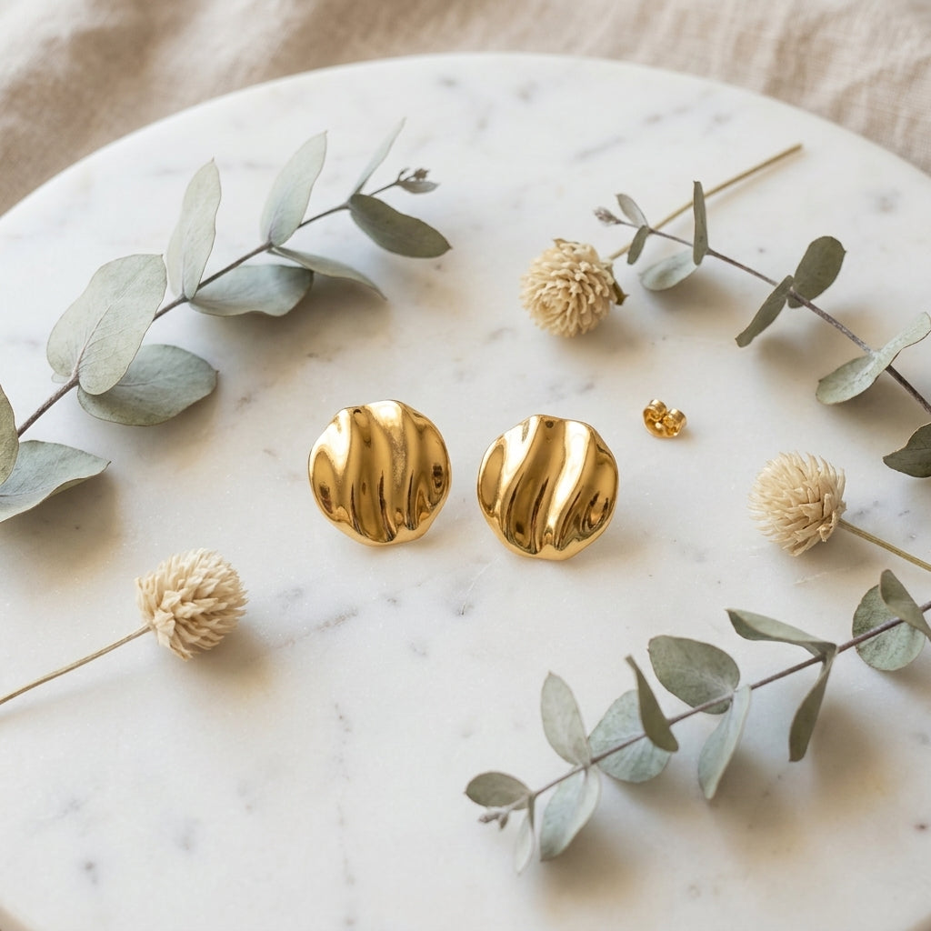 Molten Gold Dome Studs