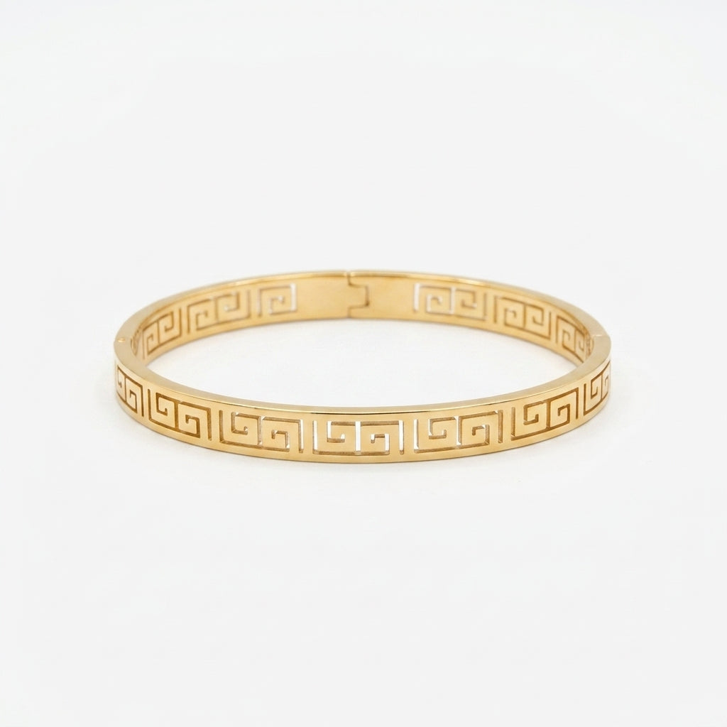 Eterna Greek Key Bangle