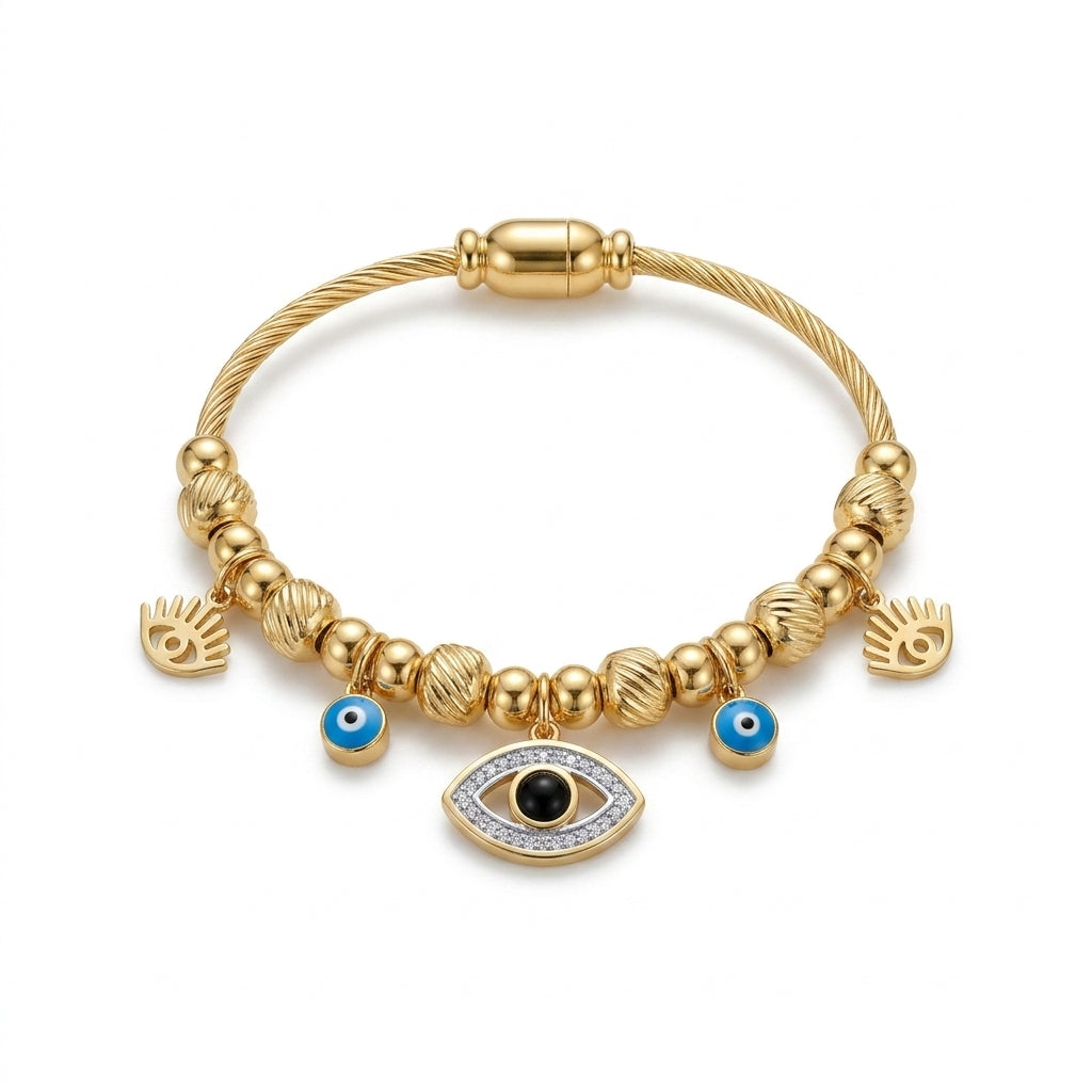 Evil Eye Charm Luxe Bracelet