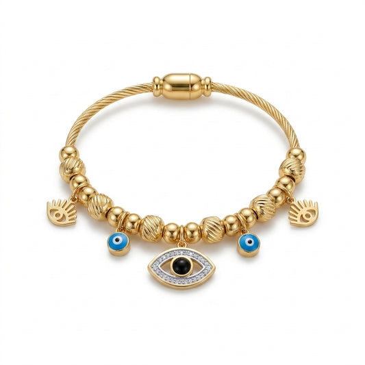 Evil Eye Charm Luxe Bracelet
