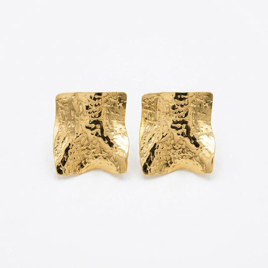 Molten Gold Statement Studs