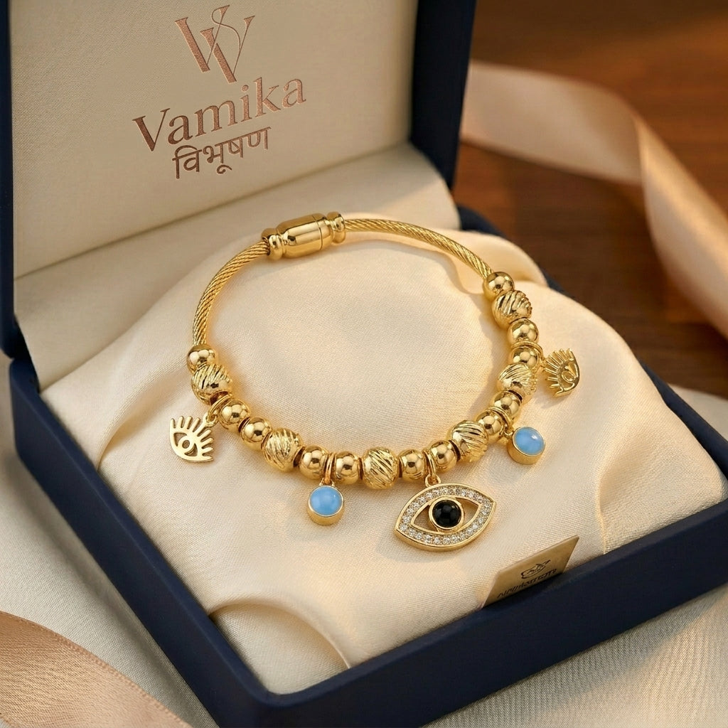 Evil Eye Charm Luxe Bracelet