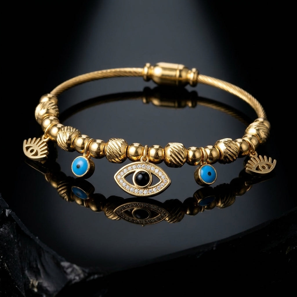 Evil Eye Charm Luxe Bracelet