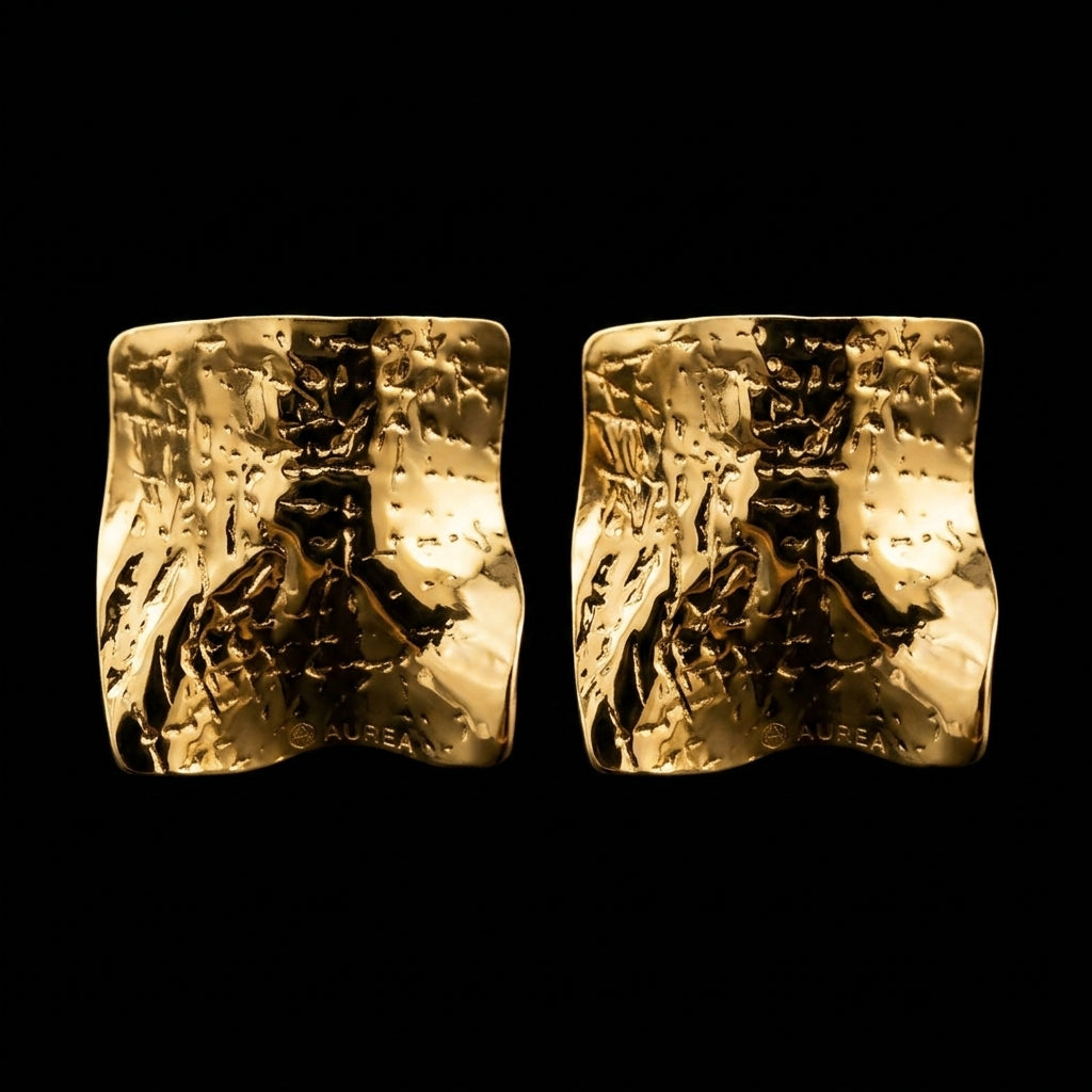 Molten Gold Statement Studs