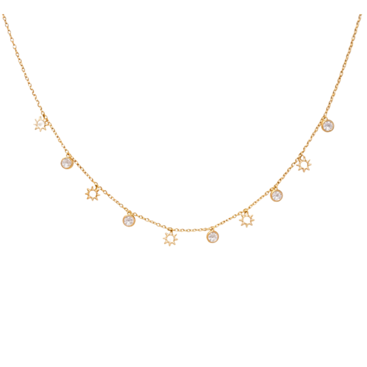 Celestial Spark Charm Necklace
