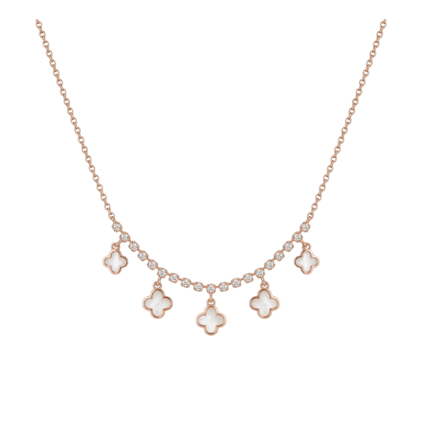 Clover Luxe Cascade Necklace
