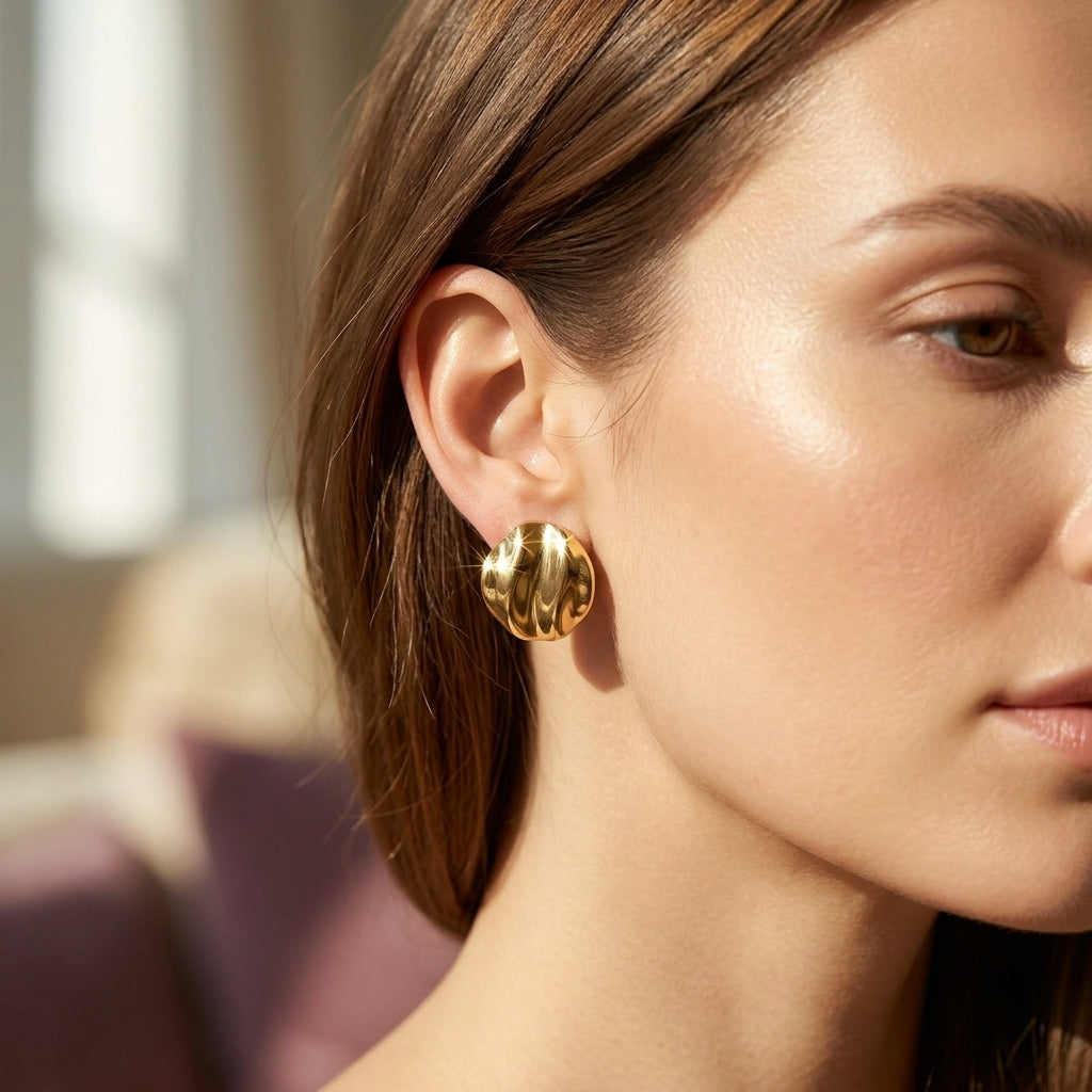 Molten Gold Dome Studs