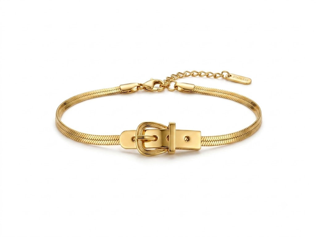 Golden Grace Buckle Bracelet