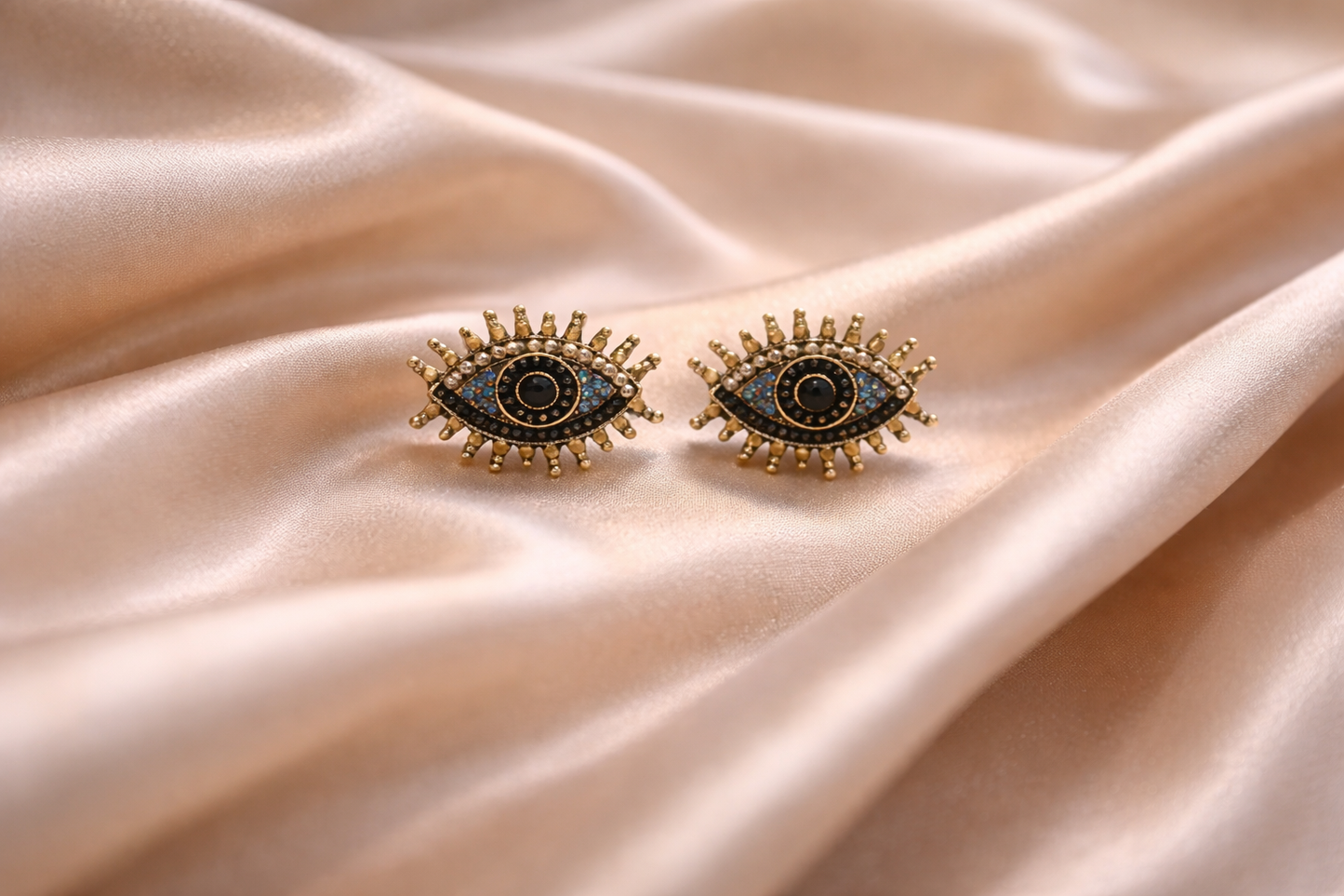 Mystic Eye Statement Stud Earrings