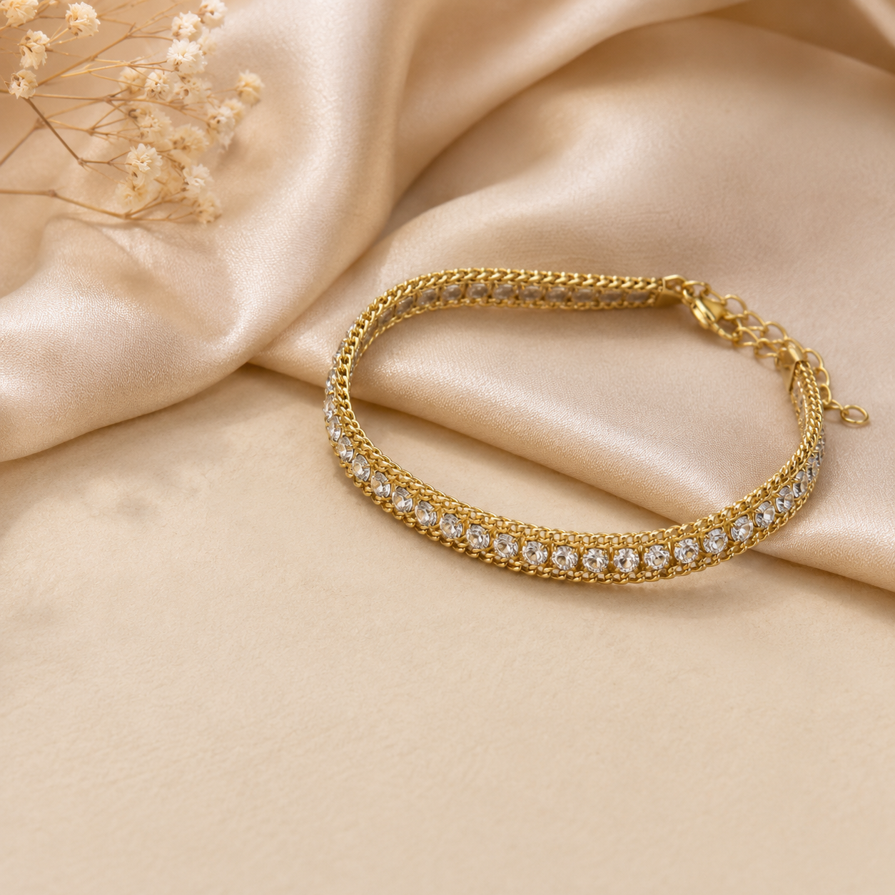 Royal Crystal Multi-Layer Bracelet
