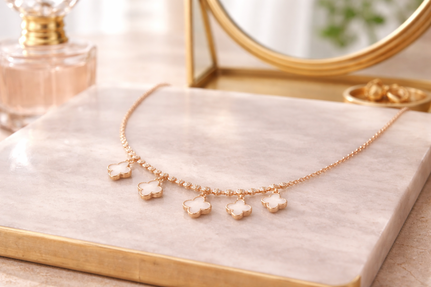 Clover Luxe Cascade Necklace