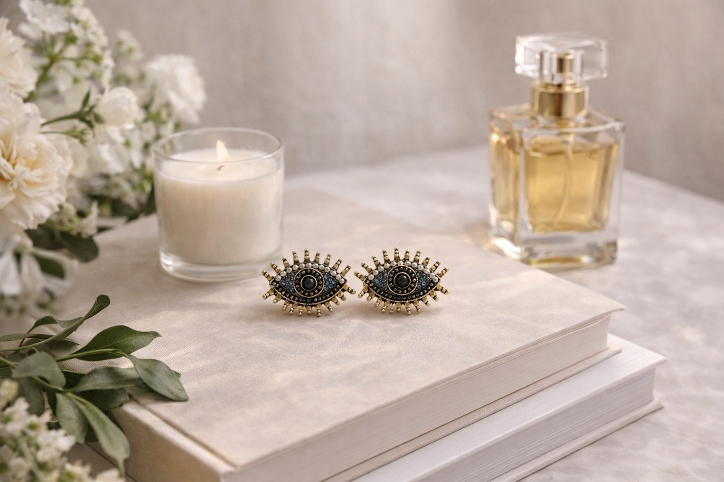 Mystic Eye Statement Stud Earrings