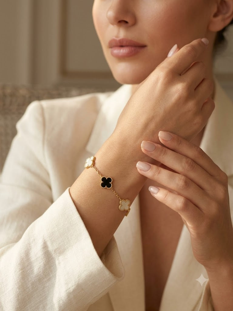 Noir Blossom Charm Bracelet